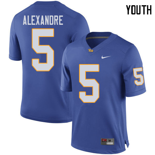 Youth #5 Deslin Alexandre Pittsburgh Panthers College Football Jerseys Sale-Royal